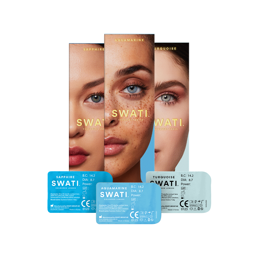 Blue Coloured Lenses Bundle for daily use