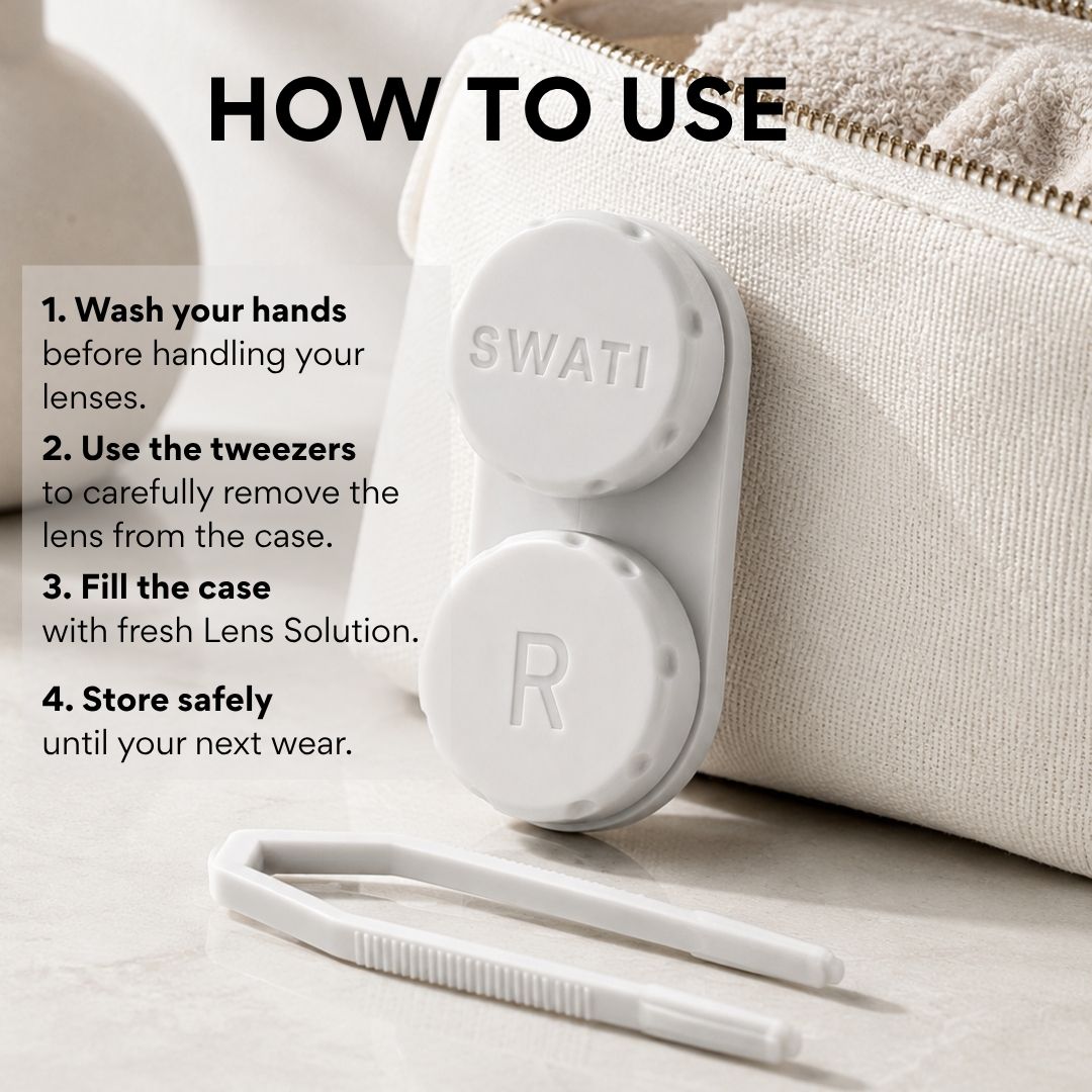Lens Case and Tweezers
