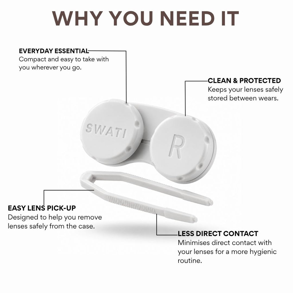 Lens Case and Tweezers