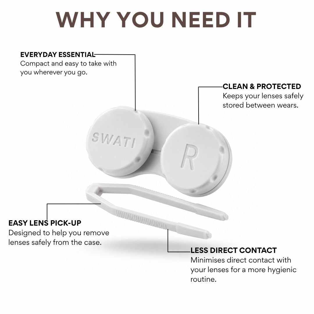 Lens Case and Tweezers