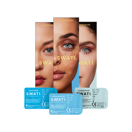 Blue Coloured Lenses Bundle for daily use