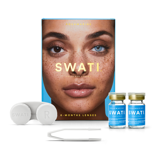 Blue contact lenses (AQUAMARINE) - Natural looking - 6 months