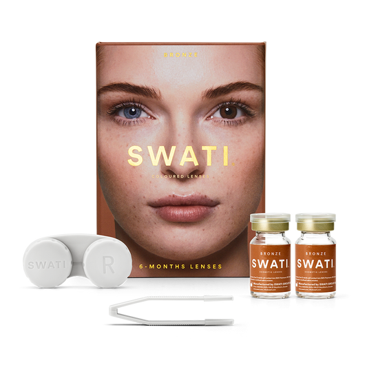 Dark brown contact lenses (BRONZE) - Natural looking - 6 months
