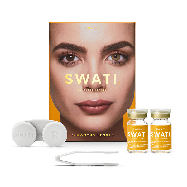 Hazel contact lenses (HONEY)  - Natural looking - 6 months