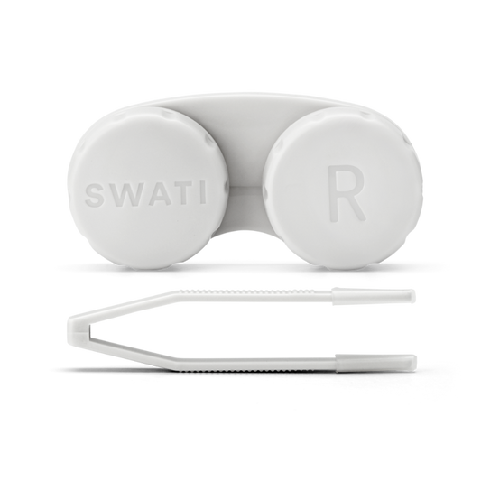 Lens Case and Tweezers - SWATI Coloured Lenses