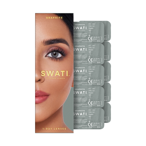 Dark grey lenses (GRAPHITE) - Natural looking - 1 day