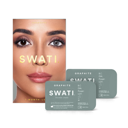 Dark grey lenses (GRAPHITE) - Natural looking - Monthly Use